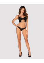 Set lenjerie intimă Roxelia Obsessive negru XL/2XL
