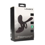 Inel pentru penis Levelz cu triplu motor din silicon, negru