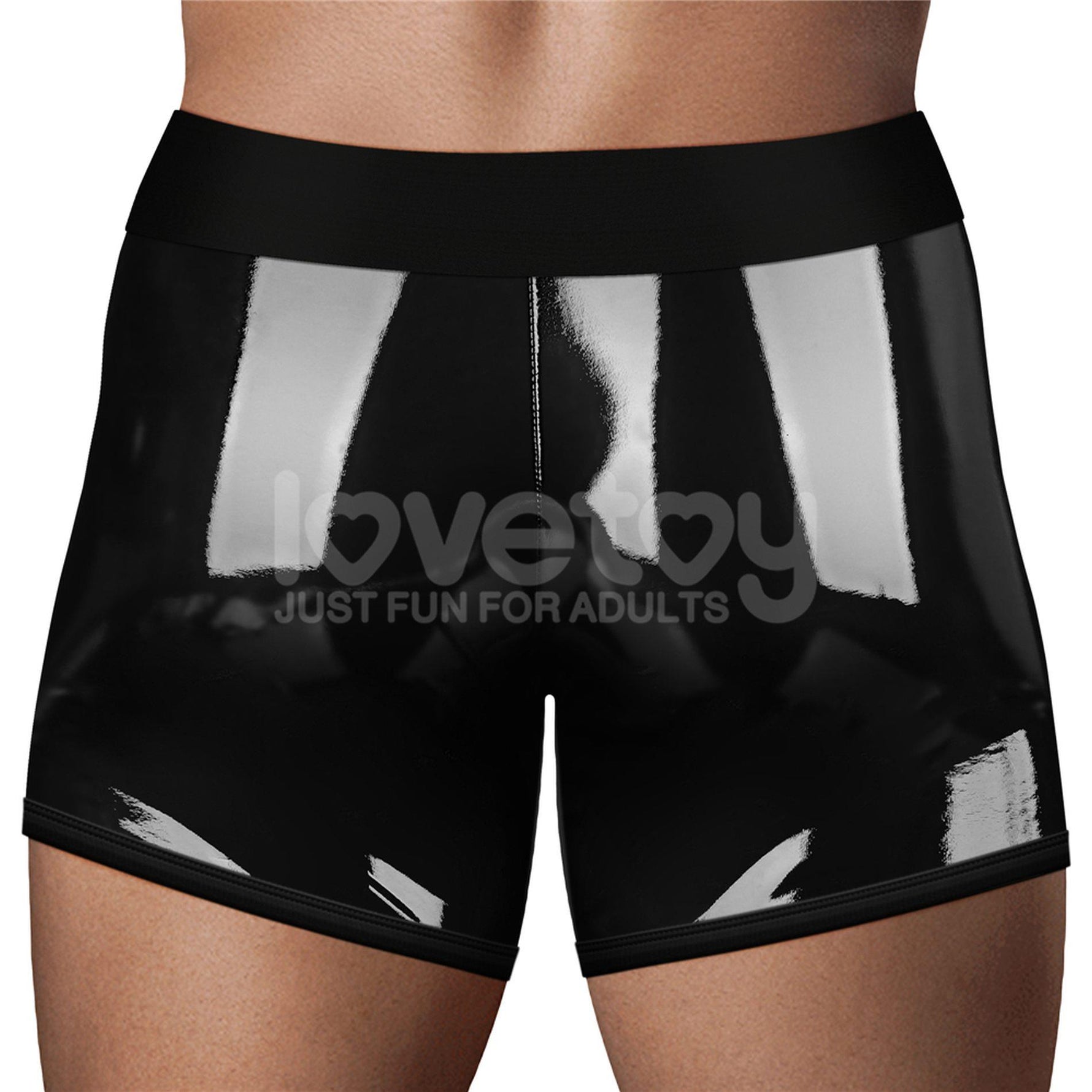 Pantaloni scurți Chic Strap-On (talie 91-99 cm) Negri