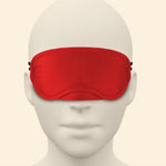 Mască de ochi roșie din satin Crushious