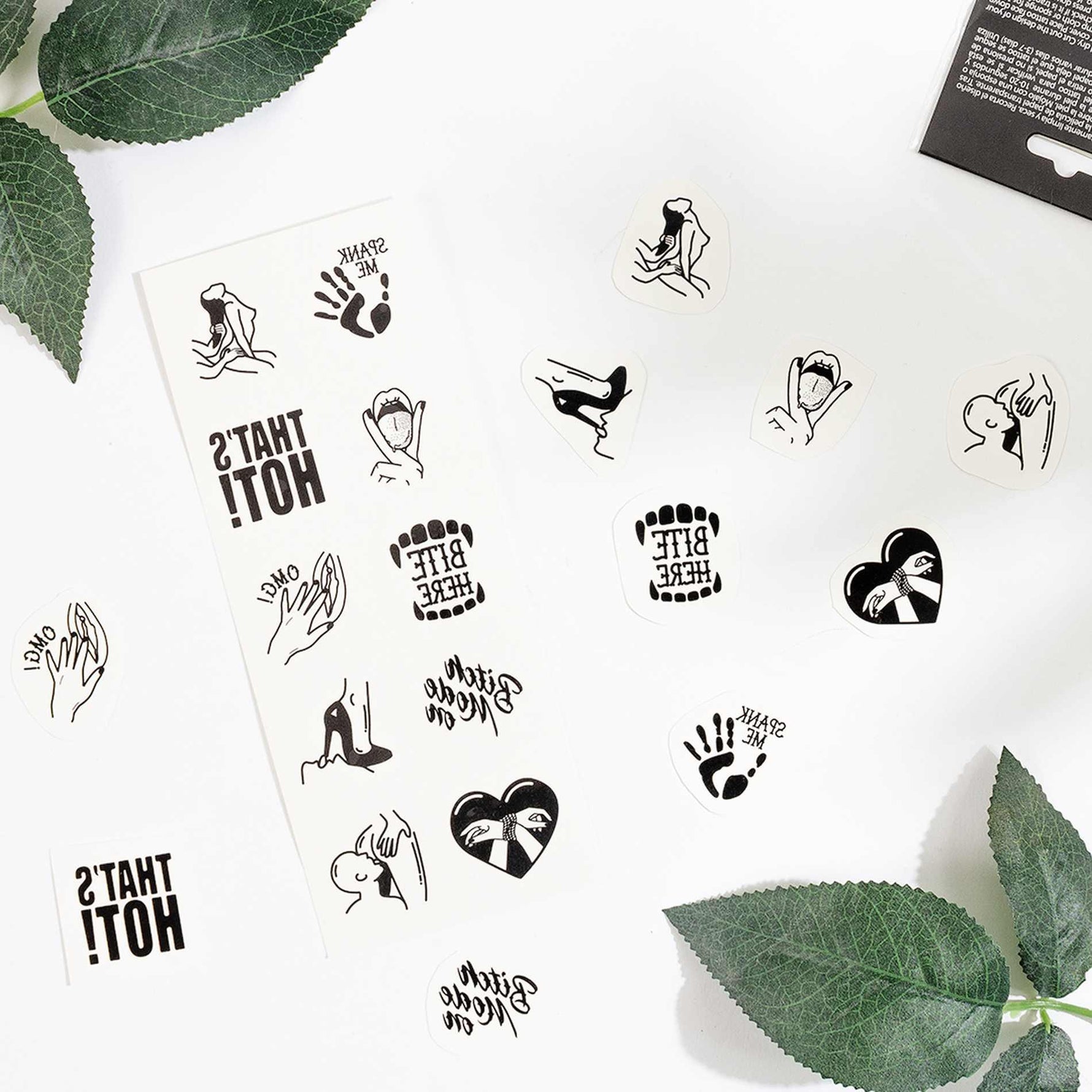 Colecția Kinky Secret Play, pachet de 10 tatuaje temporare