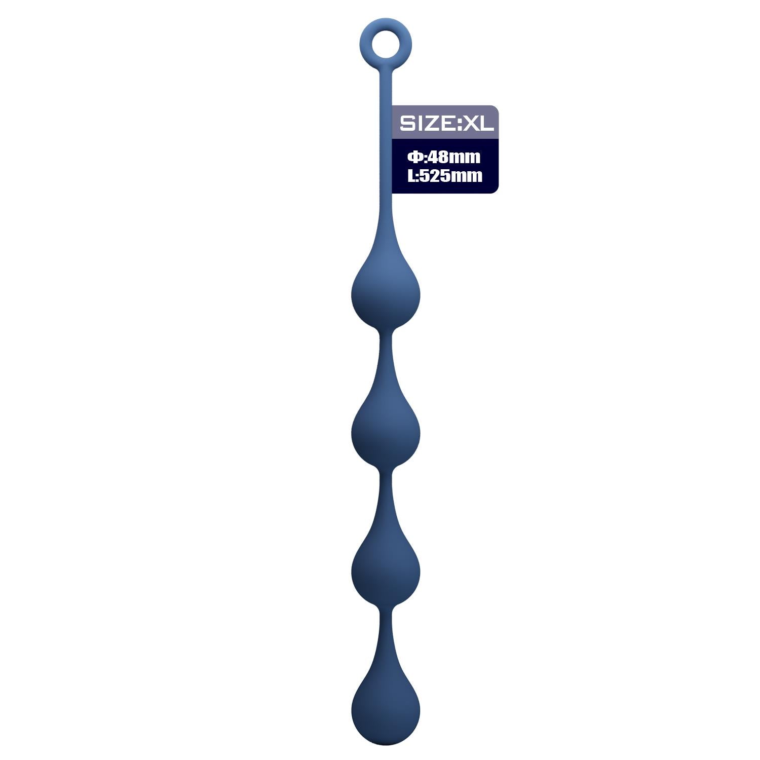 Perle anale din silicon extra mari Mr. Play XL 52,5 cm impermeabile