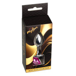 Plug anal argintiu cu inimă MyLove Toys roz 7 cm
