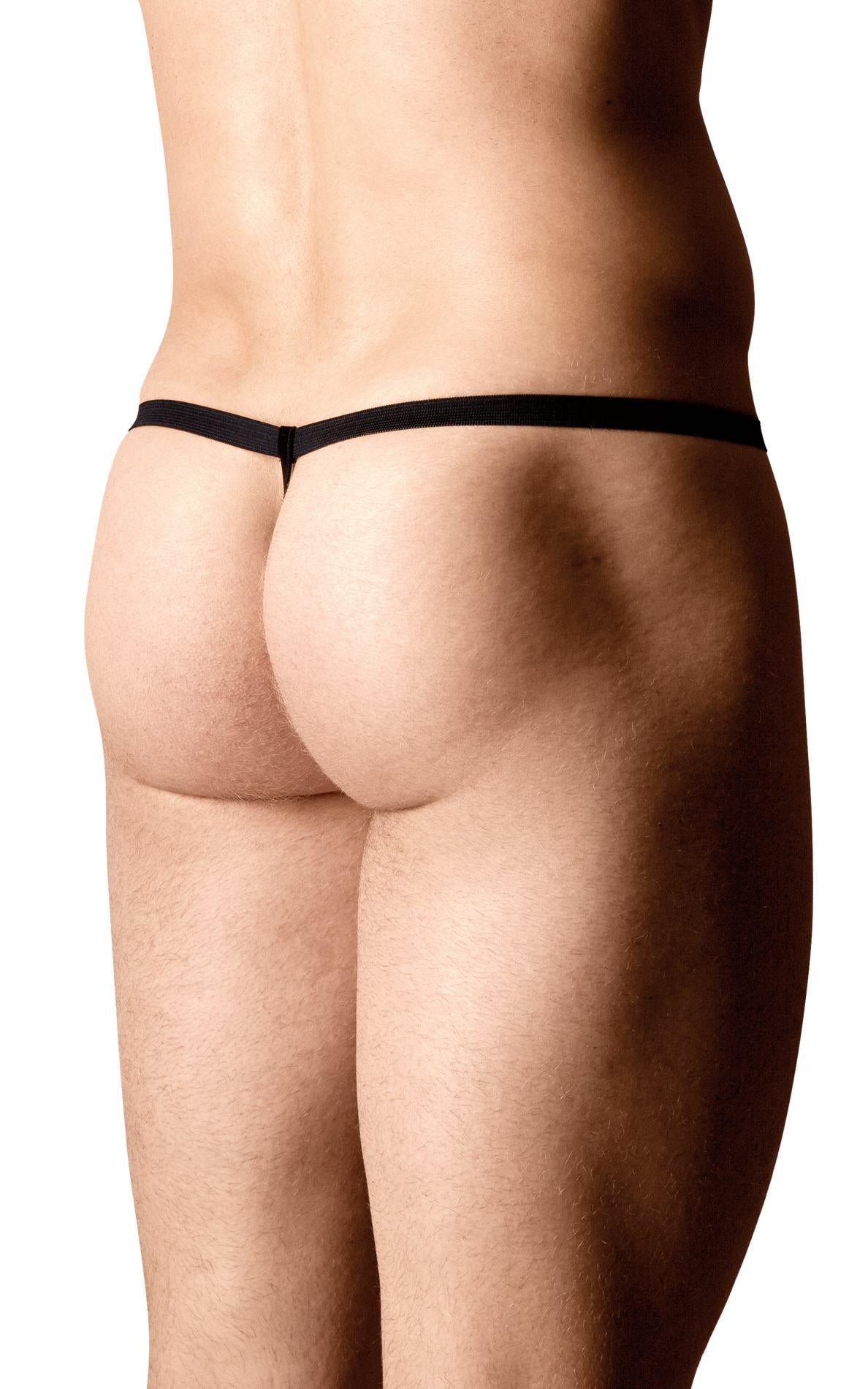 Tanga bărbătească cu croială SoftLine 4527 negru, mărime unică