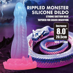 Dildo ondulat din silicon Power Monsters Void Python 20,5 cm