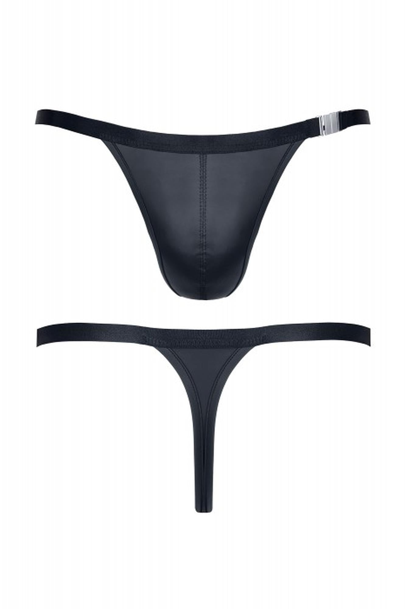 Regnes Fetish Planet tanga bărbătească wetlook negru, mărimea S