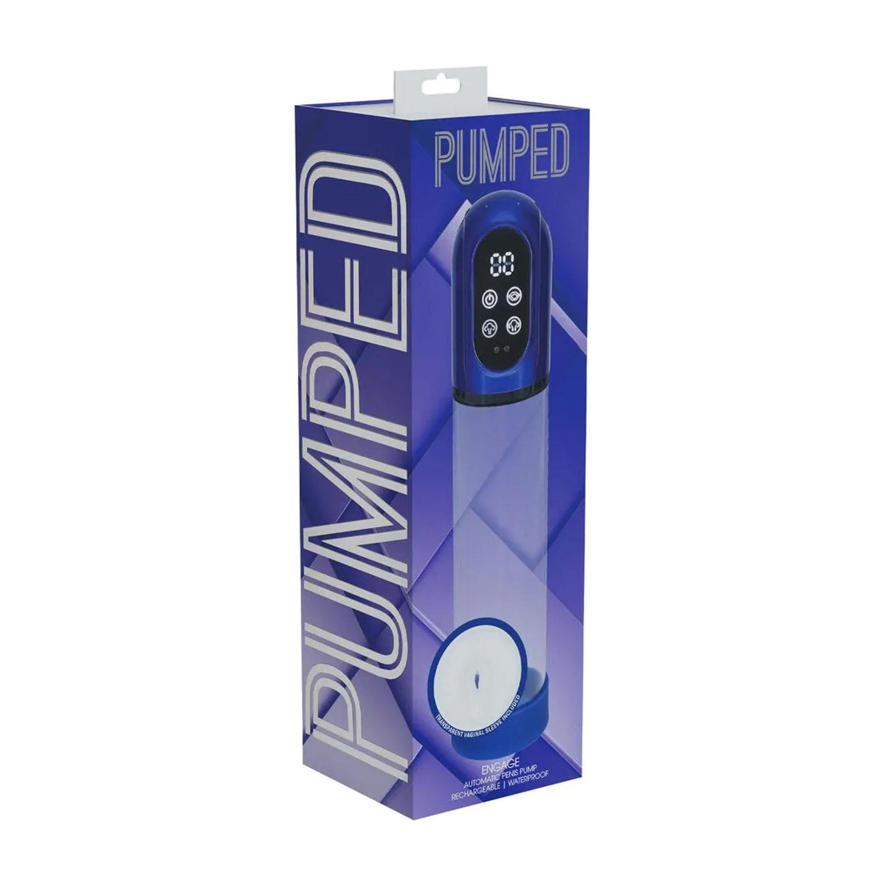 Pompă automată Engage Pumped, albastră, impermeabilă