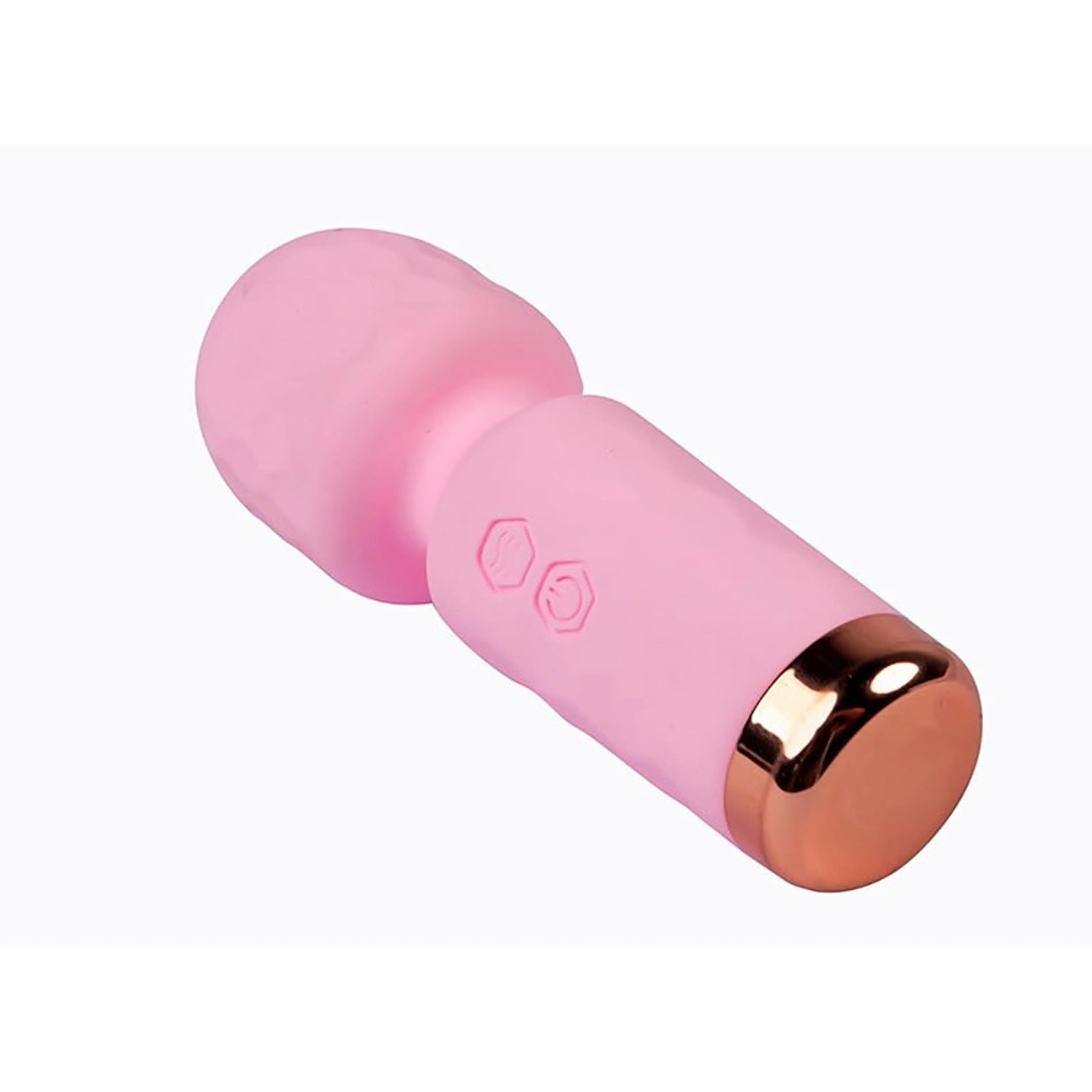 Baghetă Eros Fantasy Mini din silicon roz cu USB 11,5 cm