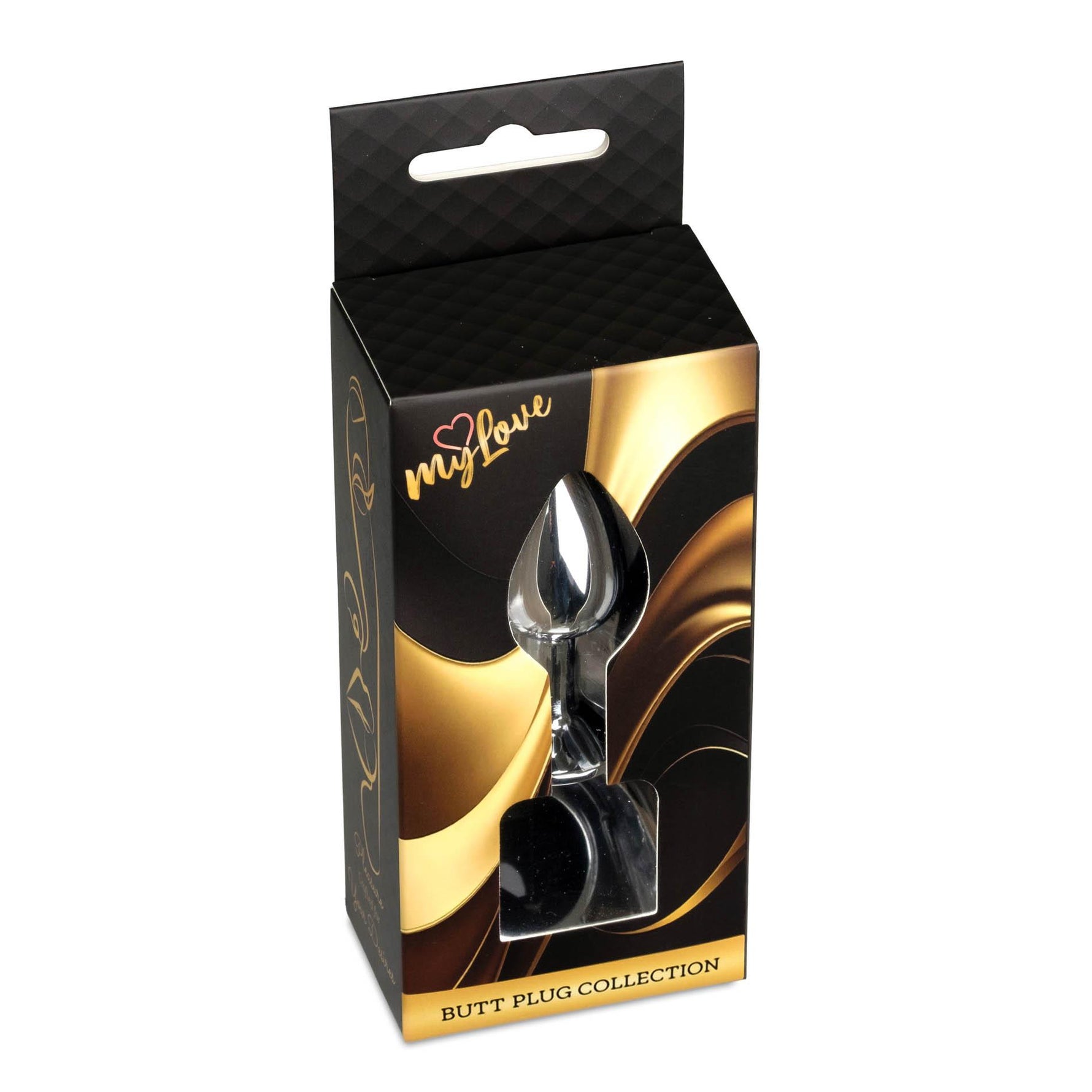 Plug anal argintiu cu diamant MyLove Toys 7 cm