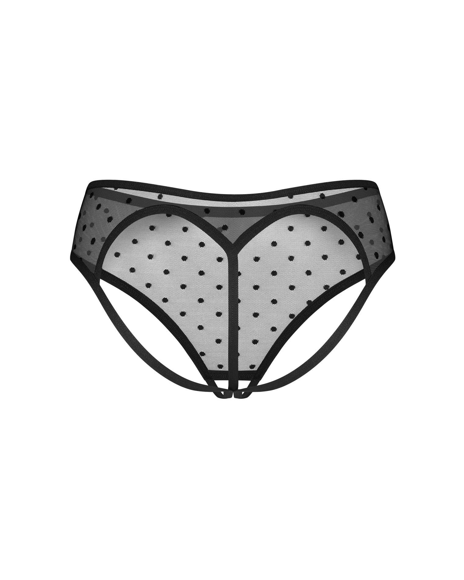 Chiloți Obsessive Nuites cu buline, transparenți L/XL