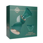 Pompă de sân și vulvă Exquisite Pumped reîncărcabilă, verde