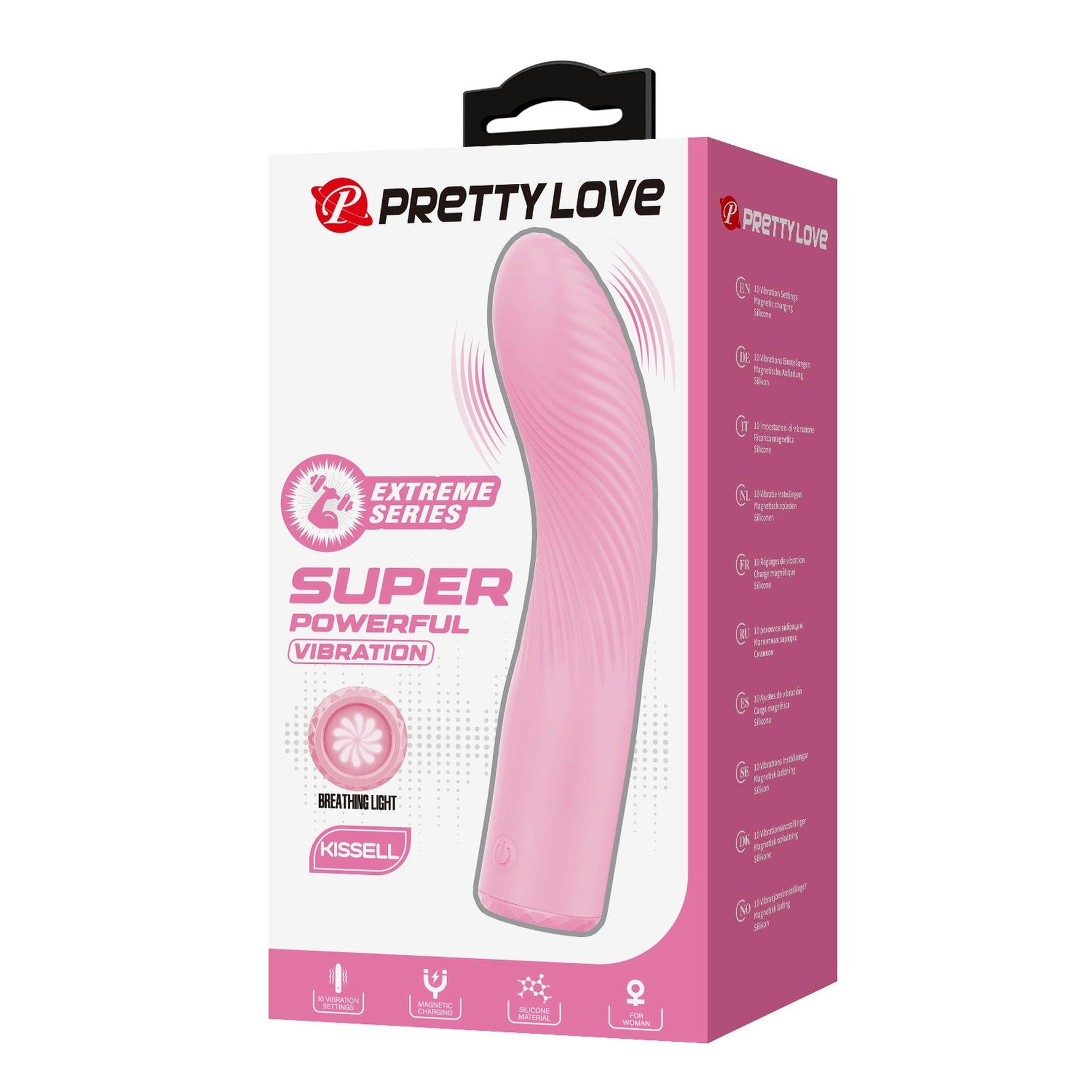 Vibrator Pretty Love Kissell din silicon pentru punctul G, 10 vibrații