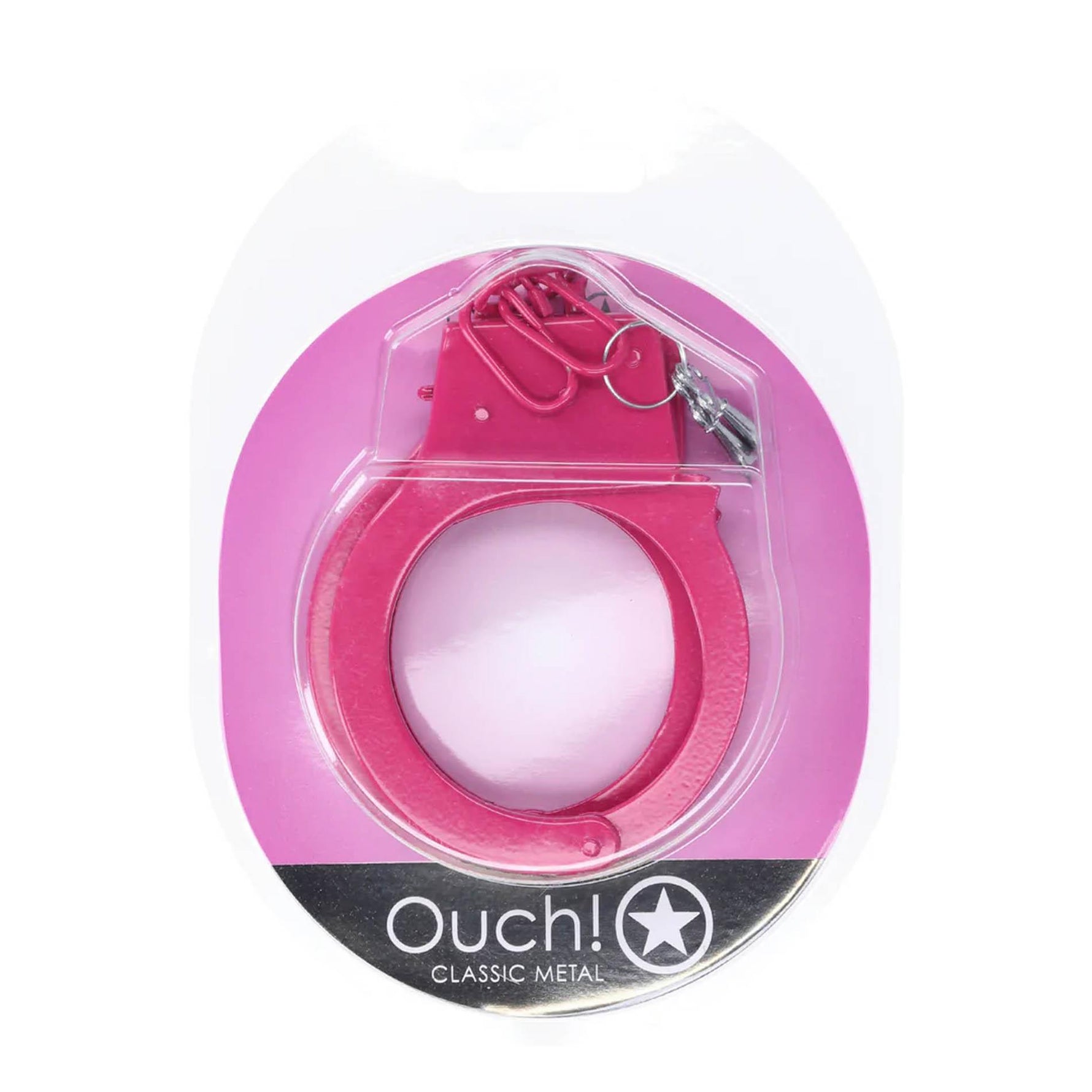 Au! Cătușe metalice roz 24 cm