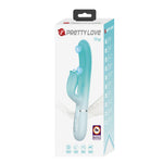 Vibrator Pretty Love Gigi din silicon cu formă de iepuraș, 7 impulsuri, 7 linguri, USB