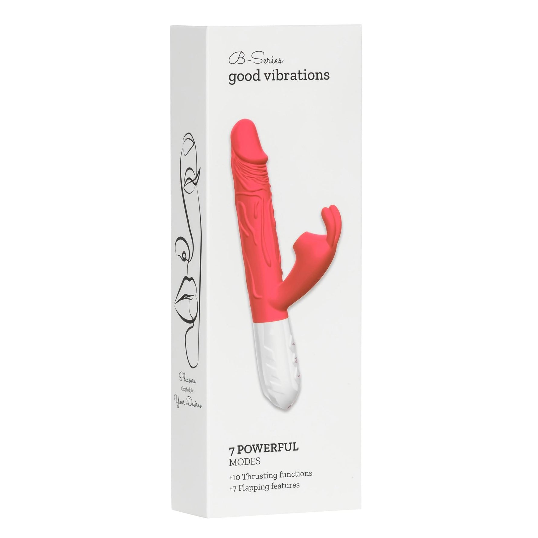Vibrator din silicon Fox seria B, 7 vibrații, 10 mișcări, 7 timpi