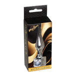 Plug anal din argint cu diamant MyLove Toys 9,5 cm