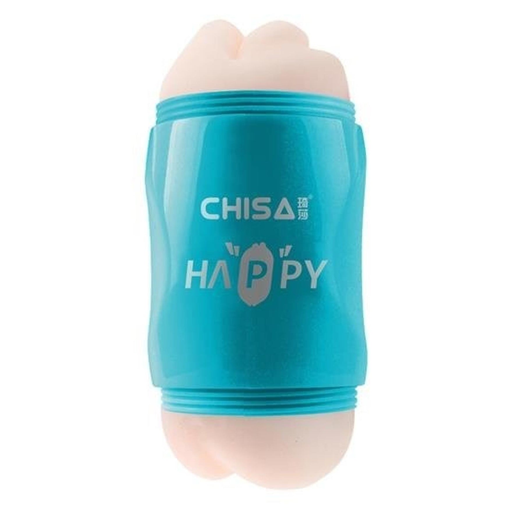 Masturbator realist pentru gură și fund cu vibrații Happy Cup MX