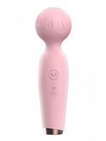 Aparat de masaj Argus mini din silicon, roz, USB, 15 cm