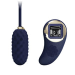Ou vibrant Pretty Love Vivian din silicon albastru cu telecomandă wireless