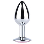 Plug anal mare din argint cu diamant albastru Fantasy 9 cm