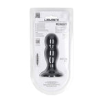 Dop anal dublu din silicon Levelz cu clichet negru M 11 cm