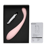 Vibrator roz cu USB din silicon pentru punctul G INTY Toys