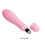 Vibrator Pretty Love Solomon din silicon cu 10 funcții, baterii AAA, 12 cm