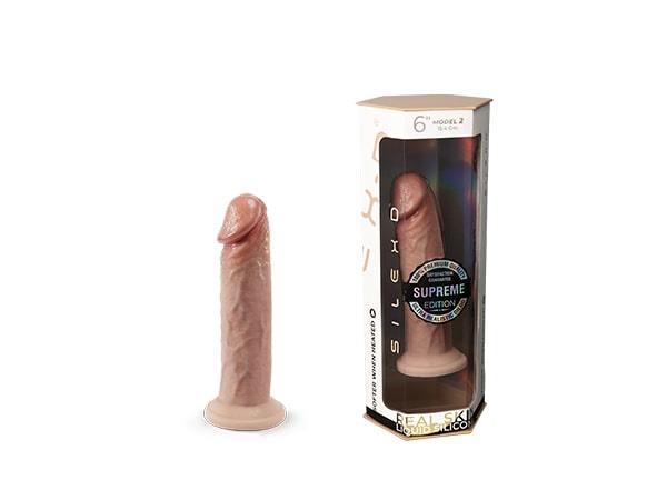 Dildo realist Silexd Premium Real Skin Model 2 de 15 cm