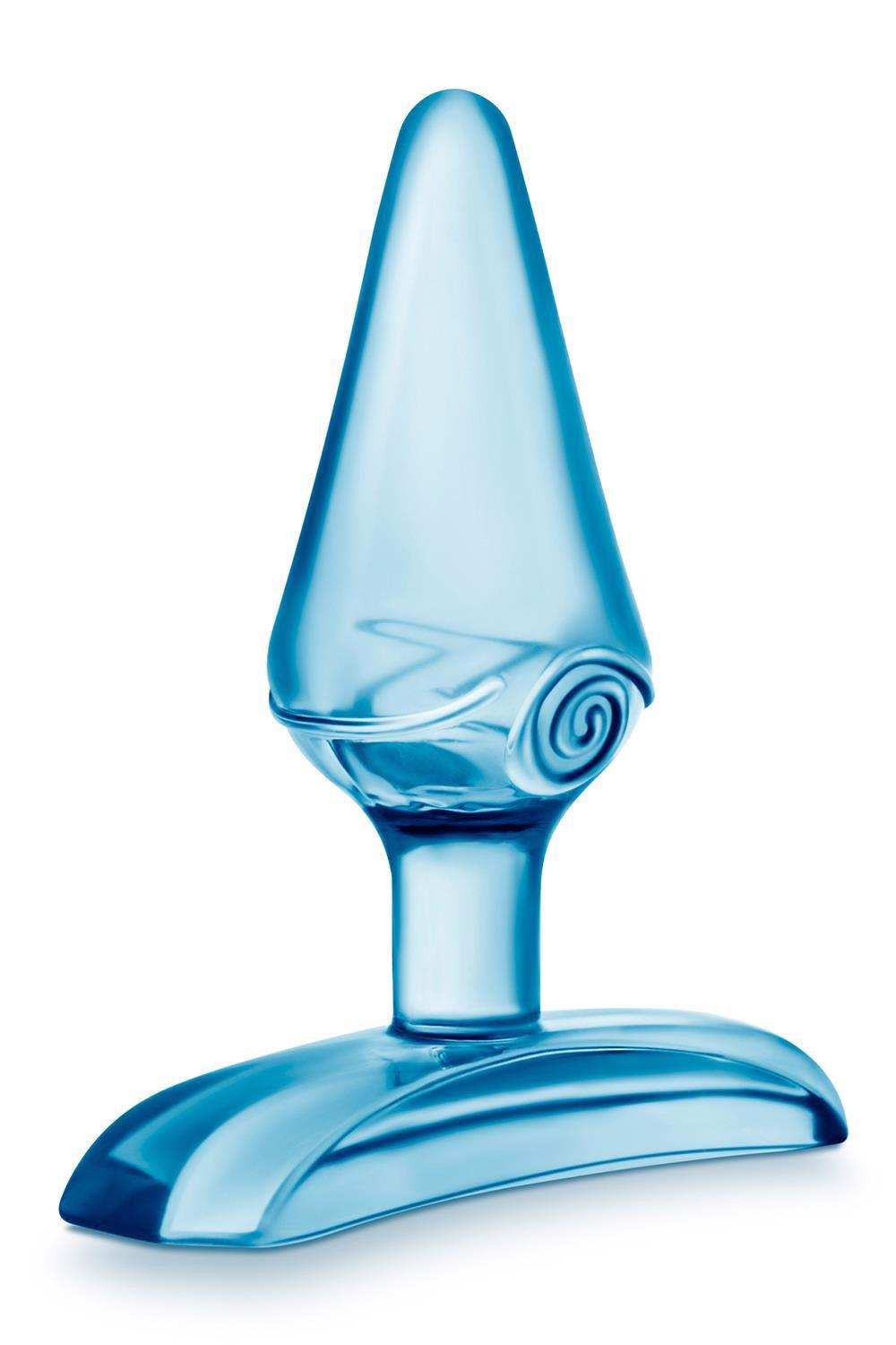 Plug anal Jolly Plug Blush Blue TPE 6,9 cm