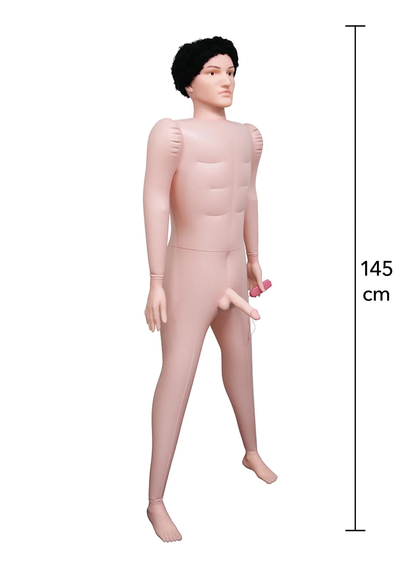 Păpușă gonflabilă Big Boner Billie cu vibrații, 180 cm