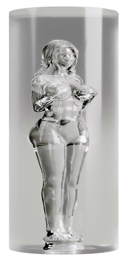 Masturbator tunel transparent 14 cm