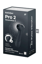 Stimulator cu aer lichid Satisfyer Pro 2, negru, Bluetooth, USB