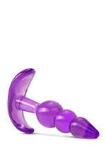 Plug anal cu trei mărgele Blush B Yours, mov, TPE