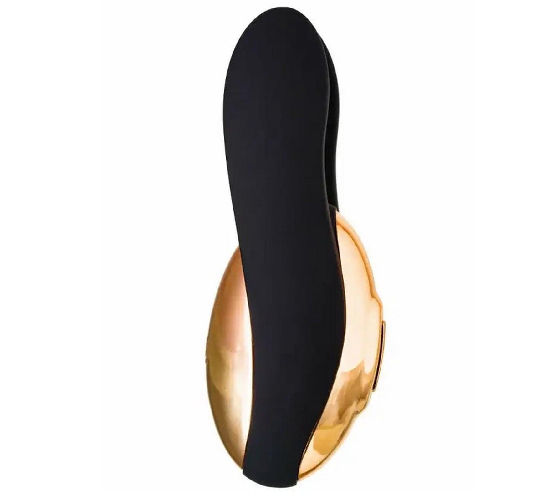 Aparat de masaj Waname Wave, silicon negru auriu, USB, 9 cm