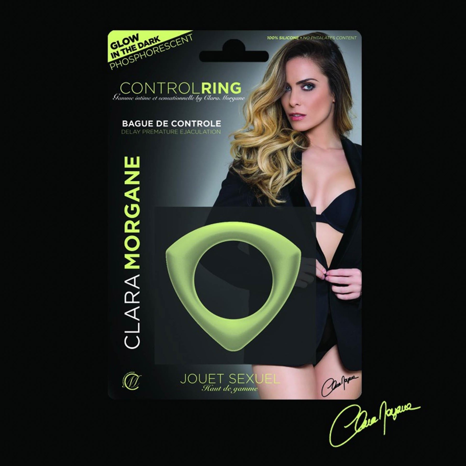 Clara Morgane Inel de erecție din silicon fosforescent