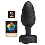 Plug anal vibrant Pretty Love Varian din silicon cu LED, 10 moduri