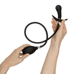 Dop anal gonflabil EasyToys negru 8 cm