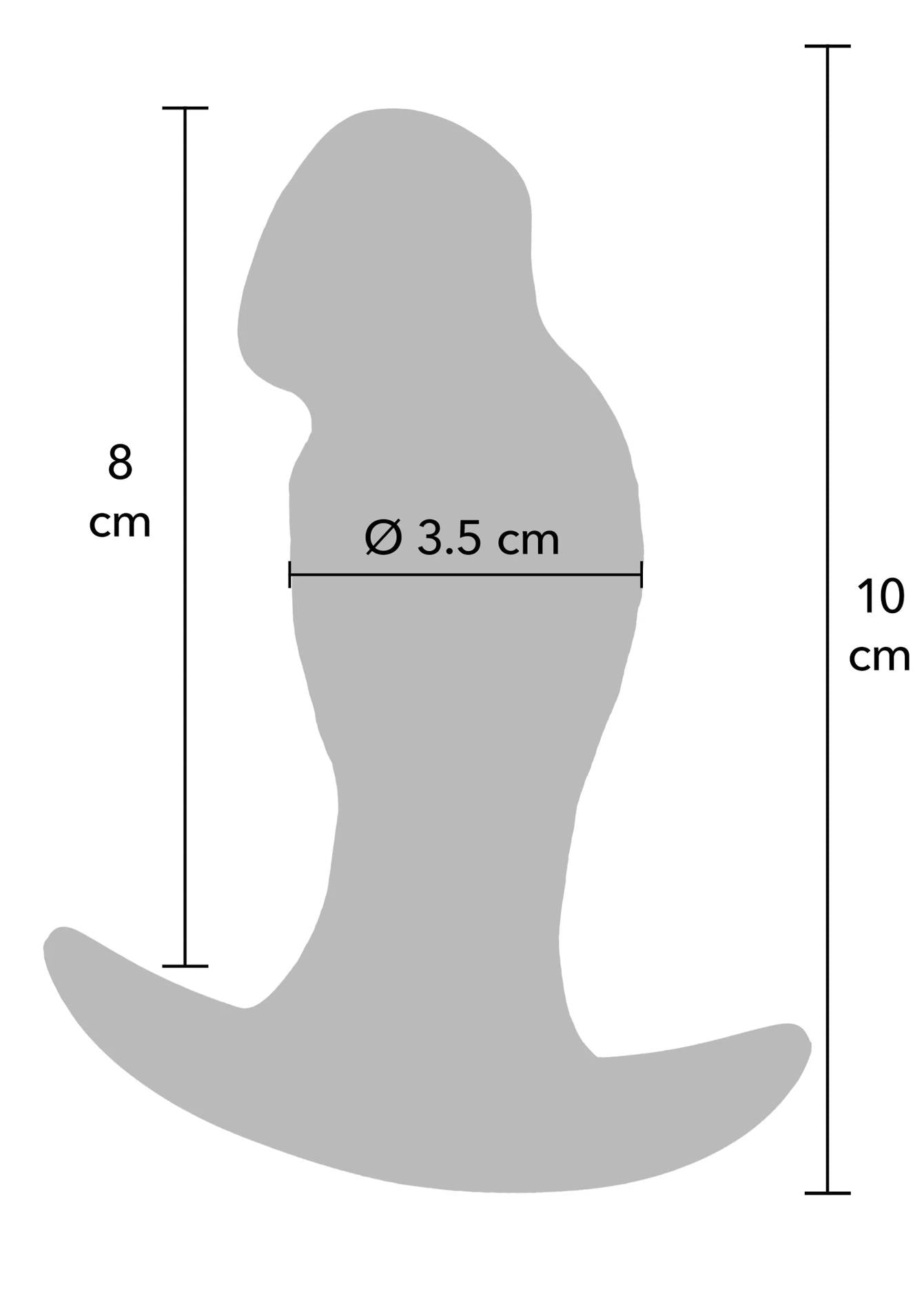 Plug anal realist din silicon Hidden Desire 10 cm