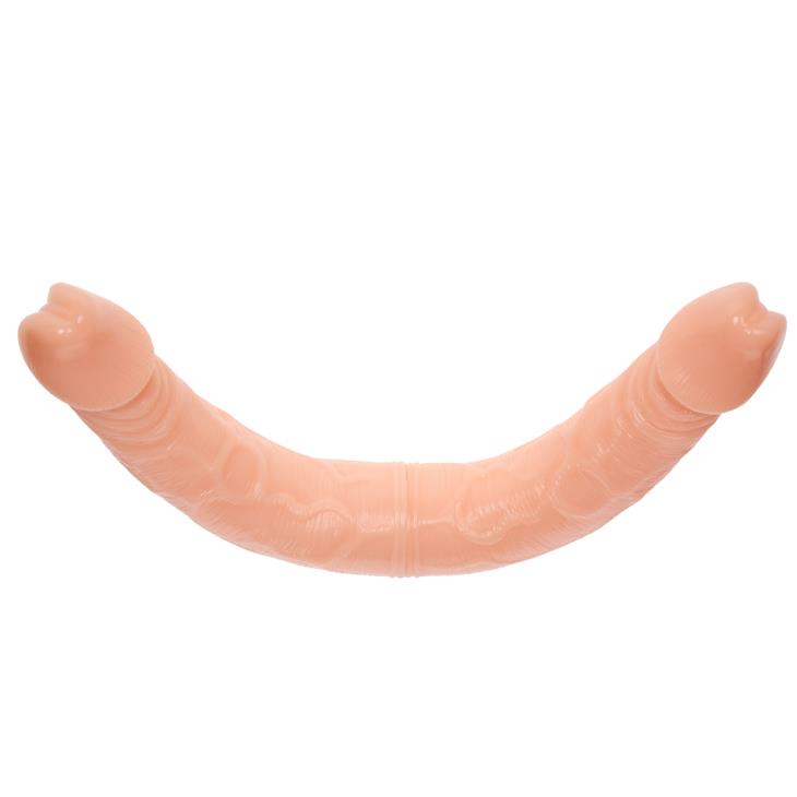 Dildo dublu Baile TPR Flesh 37 cm
