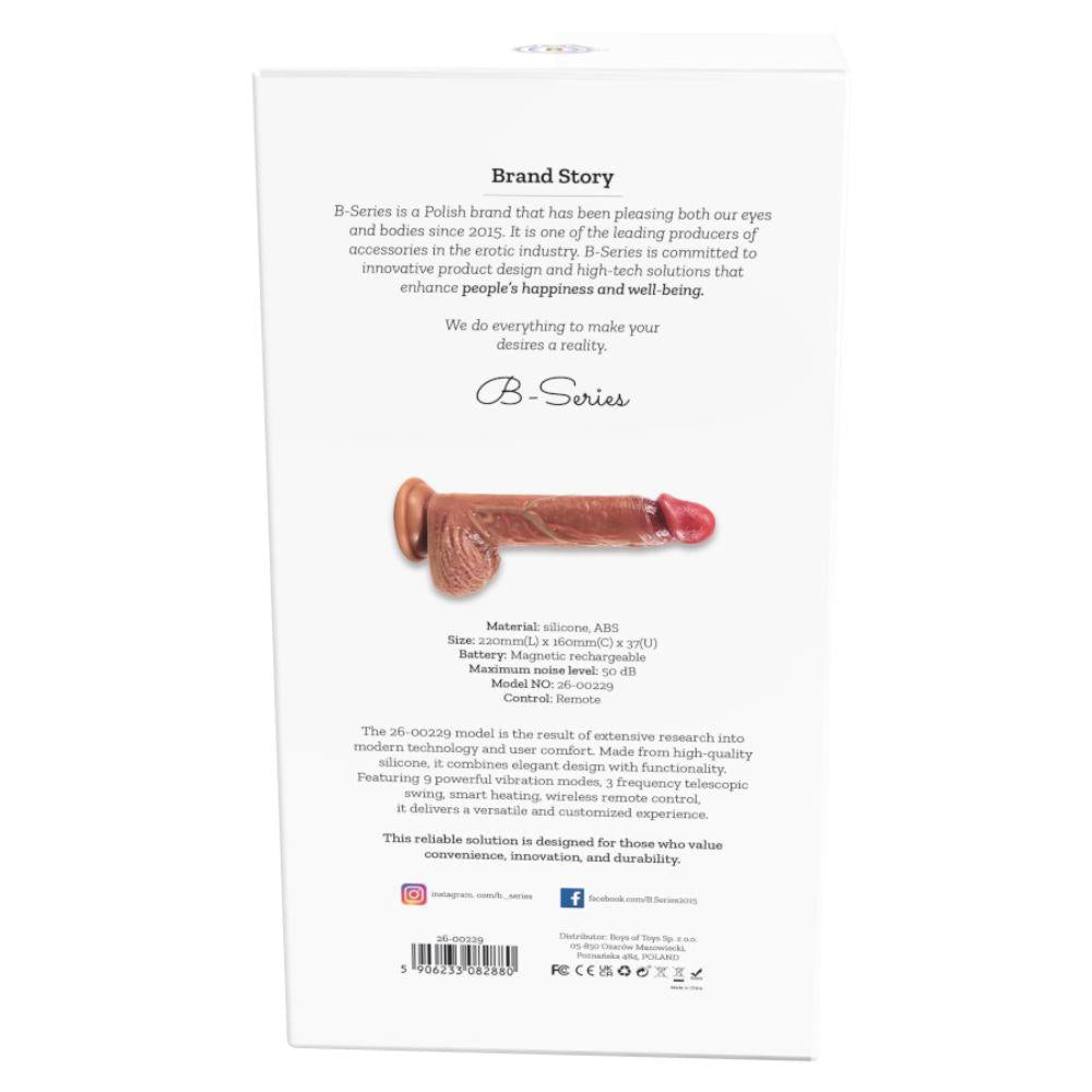 Vibrator realist RealFeel Heat din silicon încălzit 16 cm
