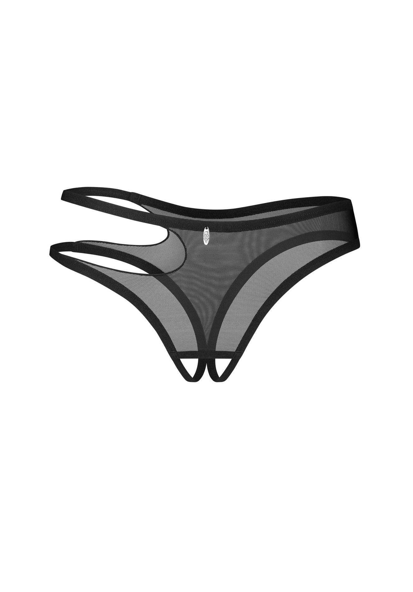 Saturis Obsessive Tanga fără bretele Negru 2XL/3XL