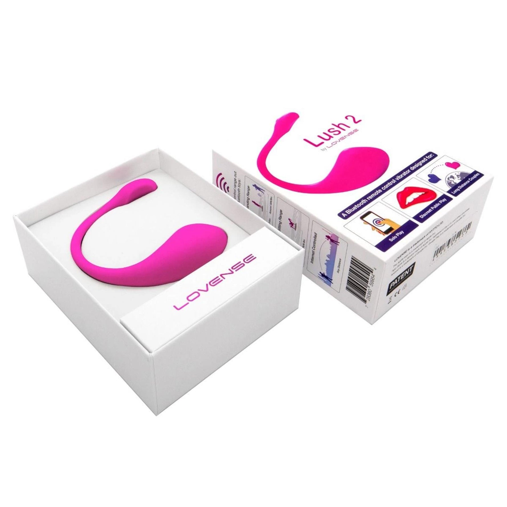 Vibrator Lovense Lush 2 Bluetooth USB controlat prin aplicație
