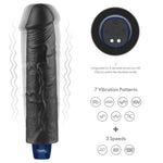 Lovetoy Softee Dildo Vibrator Realist Negru USB 24 cm