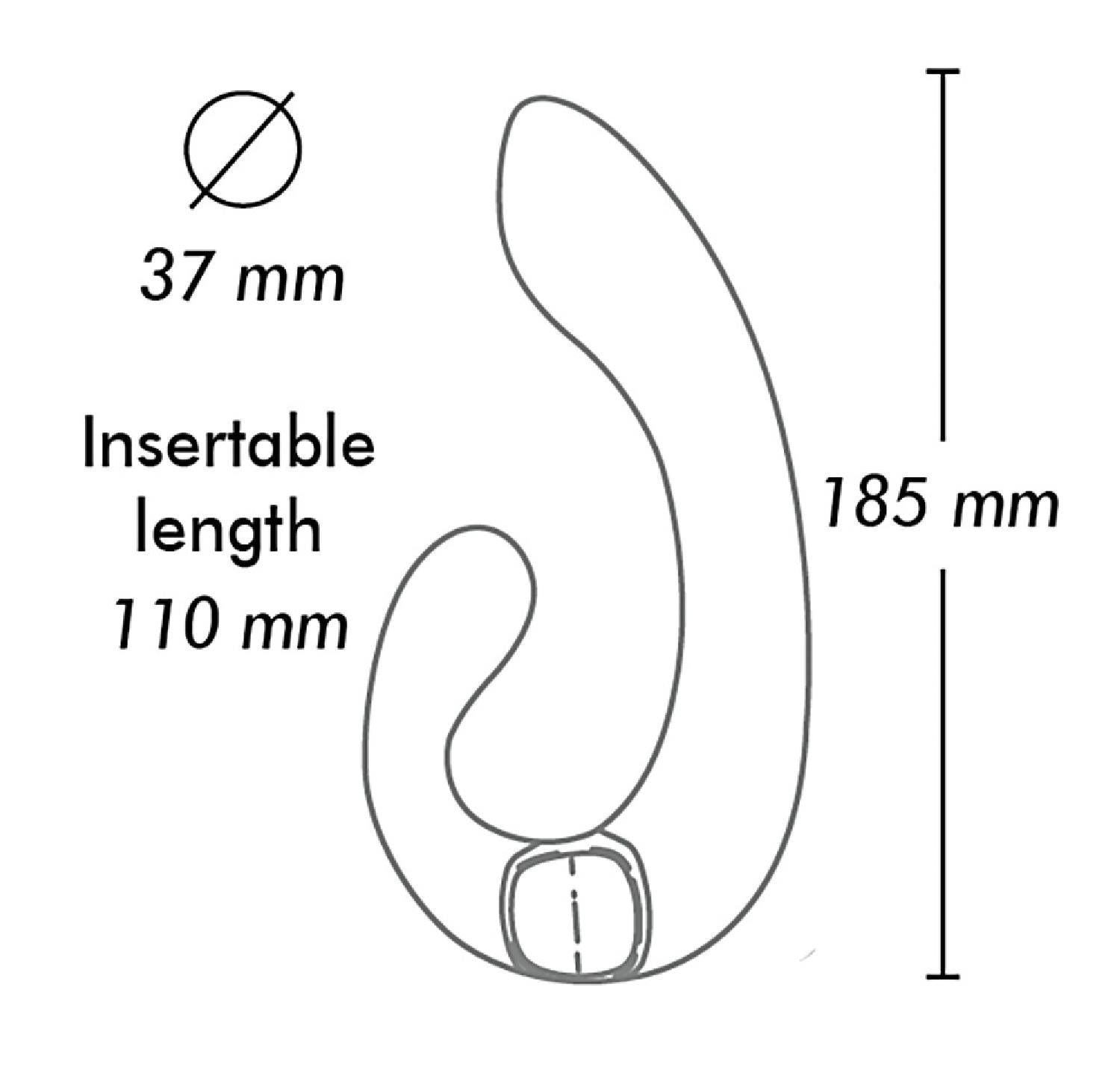 Vibrator Shunga Miyo Silicon Negru USB 18 cm