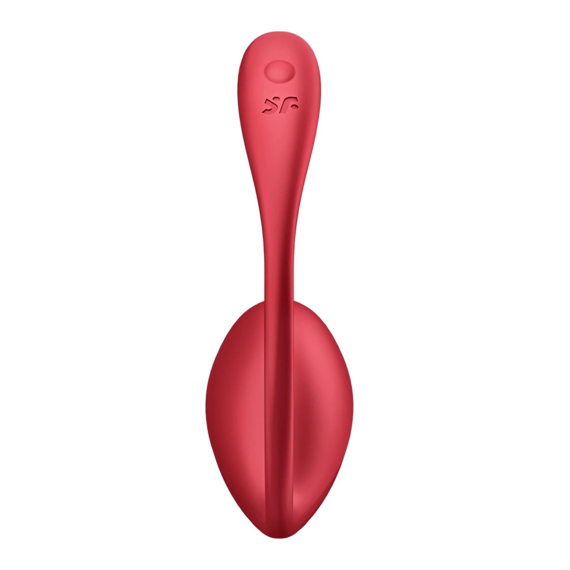 Ou vibrant Satisfyer Shiny Petal, roșu, cu aplicație