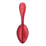Ou vibrant Satisfyer Shiny Petal, roșu, cu aplicație