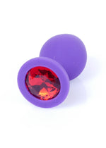 Dop anal din silicon MyLove Toys, violet, mediu, 8 cm