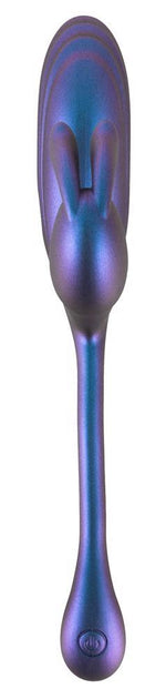 Vibrator metalic flexibil cu model iepuraș Sweet Smile, USB, 22 cm