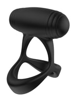 Inel vibrator Optima Cross Xpert Hidden Desire cu 10 moduri, negru