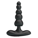 Plug anal vibrant din silicon Corban Pretty Love cu mărgele